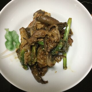 茄子と豚肉の味噌炒め